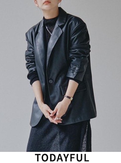 楽天市場】【予約】TODAYFUL トゥデイフル Ecoleather Tailored Jacket