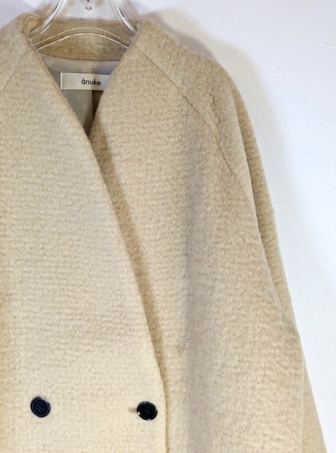 楽天市場】【即日出荷】anuke アンヌーク Collarless Shaggy Coat 24