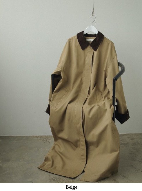 楽天市場】【予約】anuke アンヌーク Twill Soutiencollar Coat 24秋冬