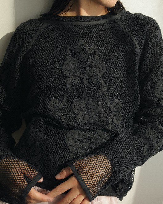 楽天市場】【予約】anuke アンヌーク Embroidery Mesh Tops 24秋冬予約