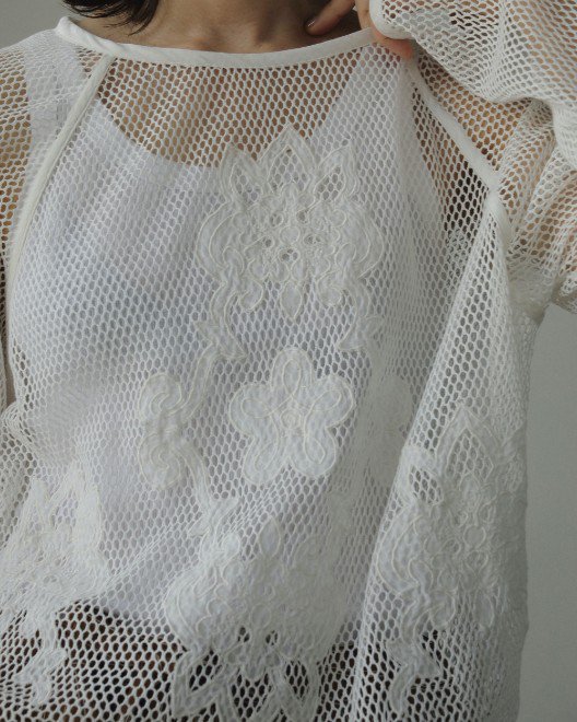楽天市場】【予約】anuke アンヌーク Embroidery Mesh Tops 24秋冬予約