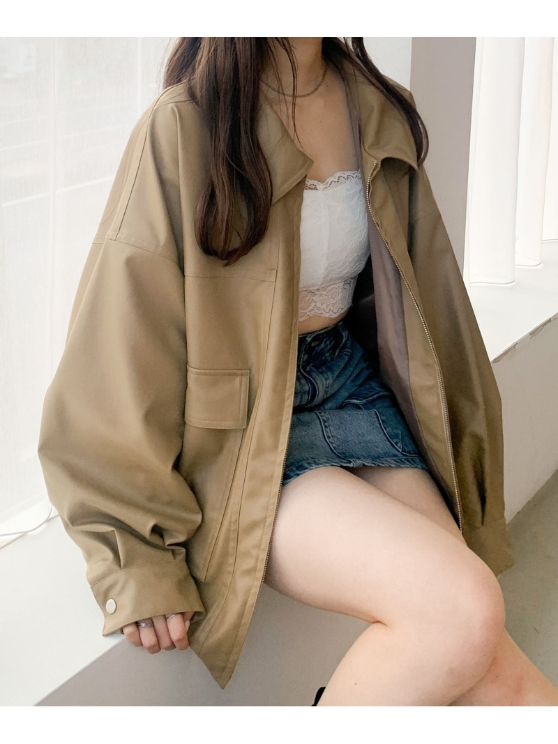 楽天市場】【SALE／55%OFF】【新色入荷】フェイクレザーBIGブルゾン