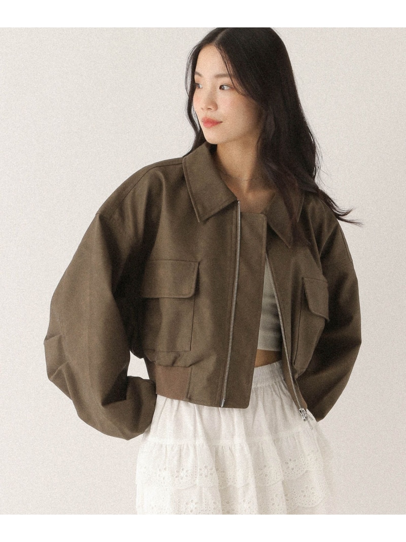 楽天市場】【SALE／55%OFF】フェイクレザーWZIPショートブルゾン