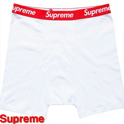 楽天市場】L【1枚】【Supreme x Hanes Boxer Briefs White