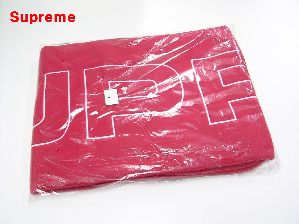 Supreme フリース マフラー ピンク POLARTEC スカーフ レア Supreme