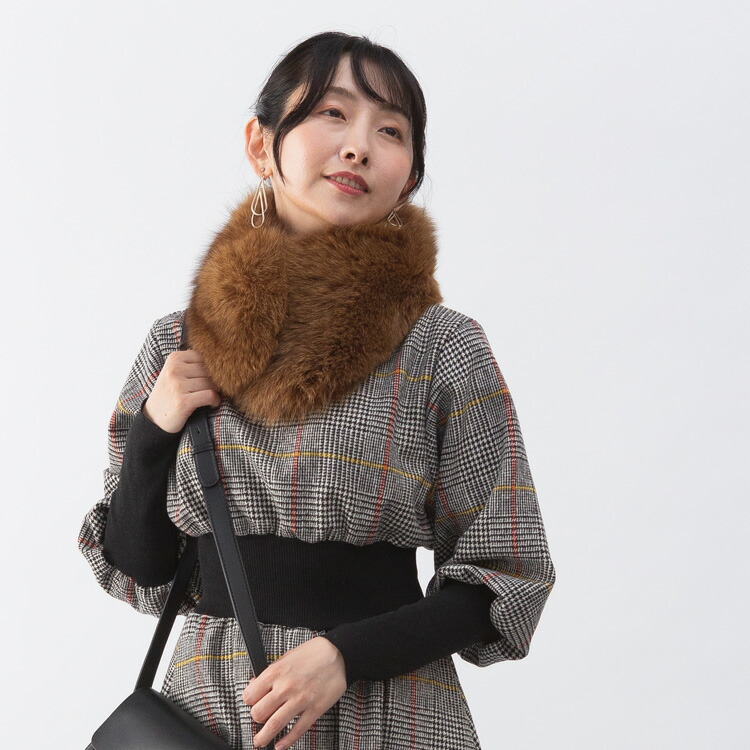 楽天市場】日本製 SAGA サガ フォックス ファー マフラー リアルファー