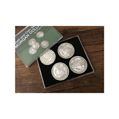 楽天市場】マジック コイン モルガンダラー シェル＆コインセット 7枚