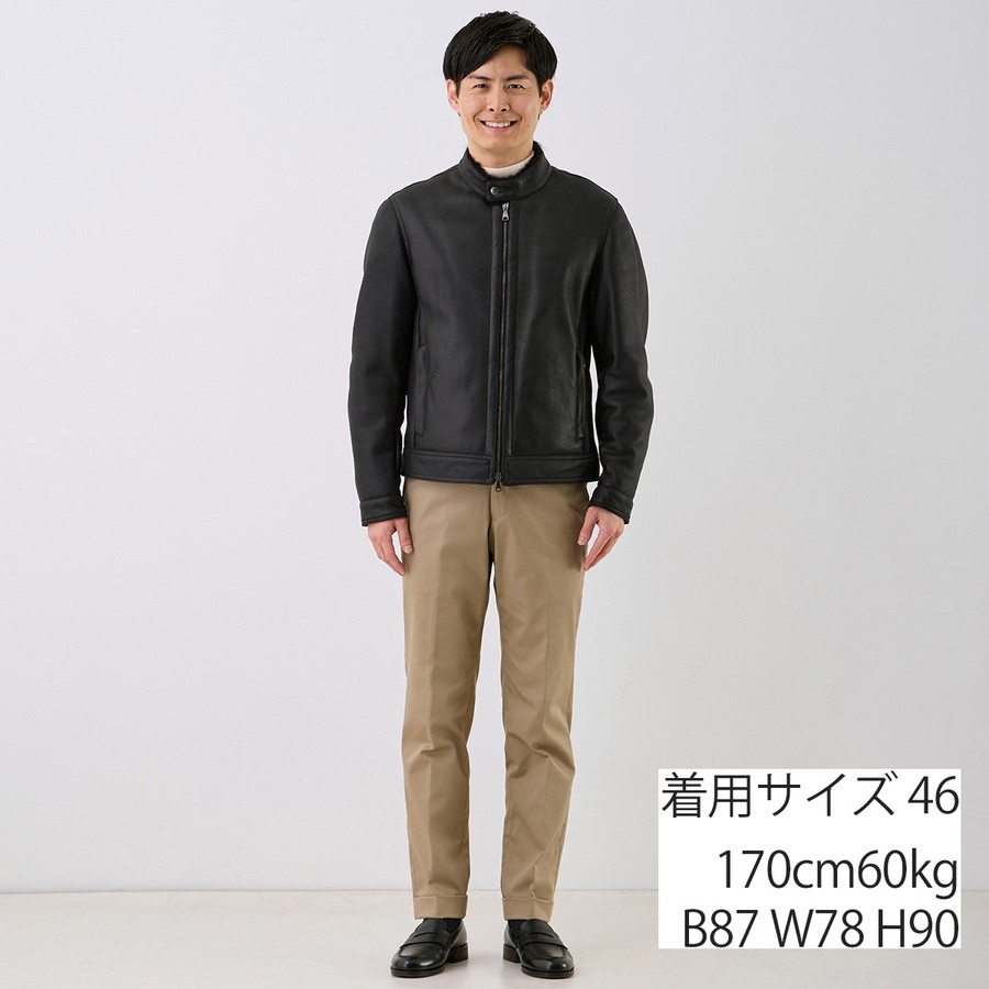 楽天市場】エンメティ シングルライダースジャケット Juri Mouton Sp