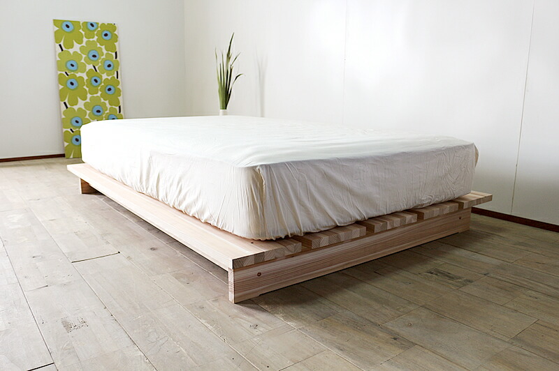 楽天市場】すのこベッド スノコベッド ダブルベッド ローベッド フロア