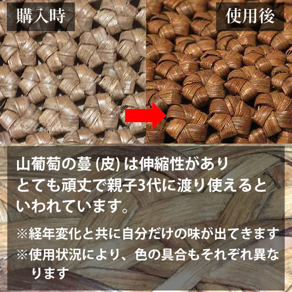 楽天市場】山葡萄 六角花編みウォレット ファスナー長財布 レディース
