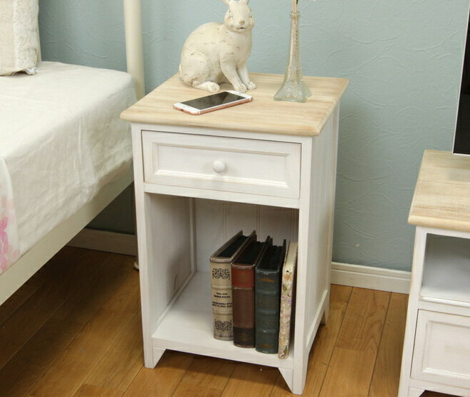 送料込み】シャビーシック☆アンティーク風☆サイドテーブル☆チェスト