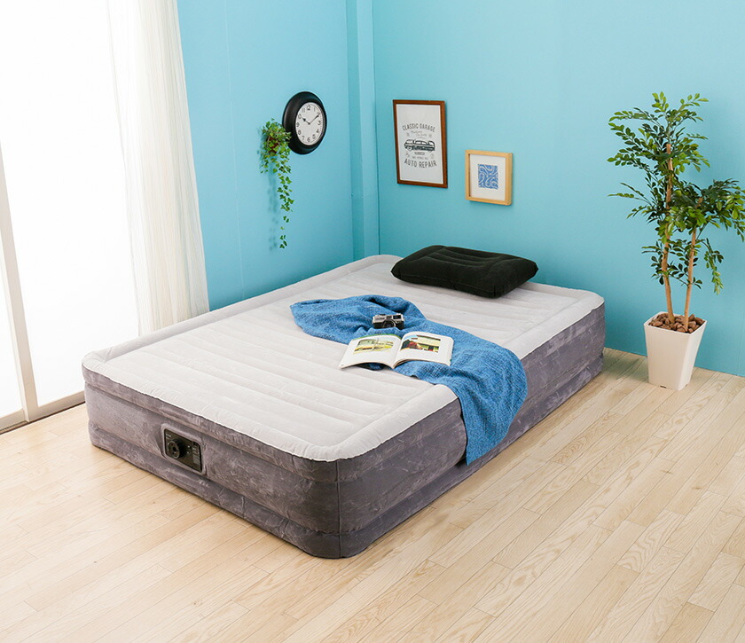 楽天市場】INTEX 電動エアーベッド ダブル 電動式 ミッドライズ エア