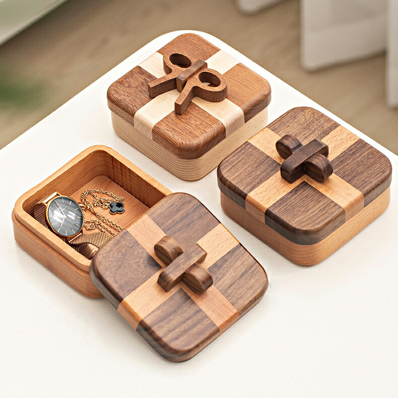 楽天市場】小さい収納ケース ギフトボックス 木製 お菓子の箱 ウッド