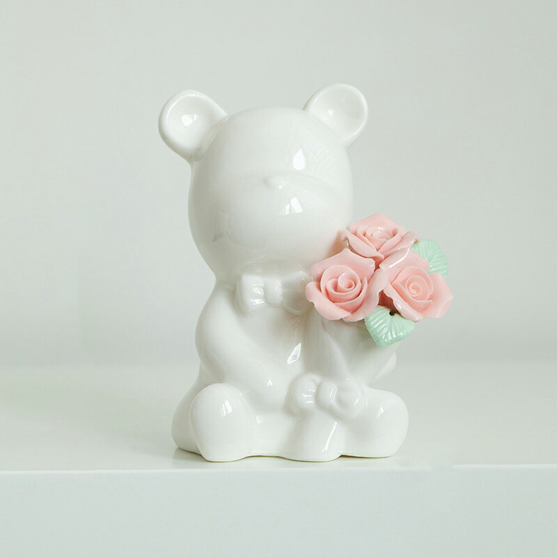 楽天市場】IwaiLoft 小さなクマ オブジェ 陶器細工 クマ 置物 置き物