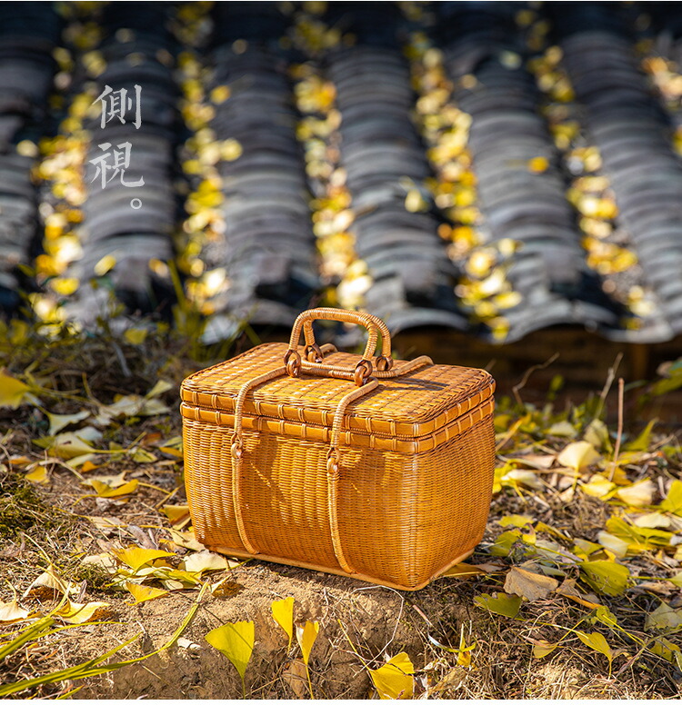 楽天市場】漆塗り ピクニック バスケット かごバッグ レディース 竹
