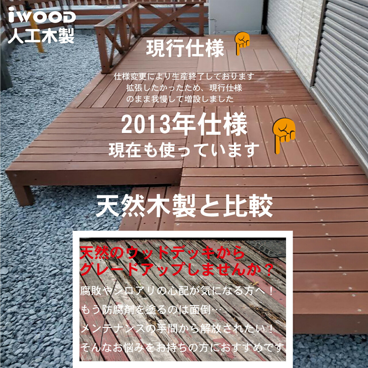 楽天市場】ランキング入賞！ ウッドデッキ 人工木 2.0坪 8点セット