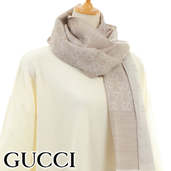 楽天市場】グッチ ストール GUCCI マフラー GG柄 ユニセックス 男女