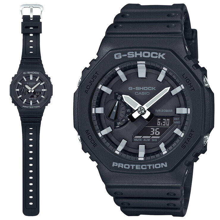 楽天市場】G-SHOCK Gショック GA-2100-1AJF ブラック カシオ