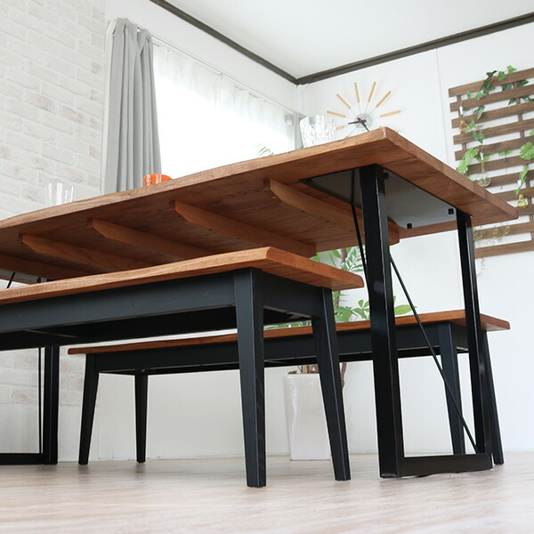 楽天市場】ダイニングテーブルセット 3点 ベンチ 180 ダイニングセット