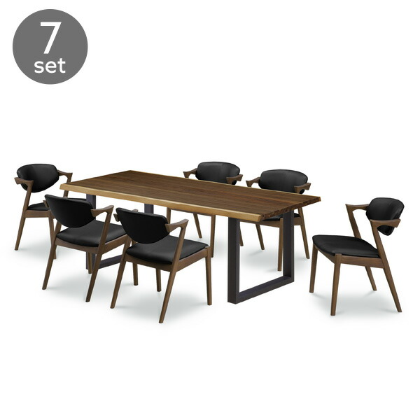 楽天市場】ダイニングテーブルセット 6人用 7点 木製 185cm 北欧風