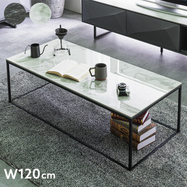 楽天市場】大理石風 センターテーブル セラミック 強化ガラス 120cm