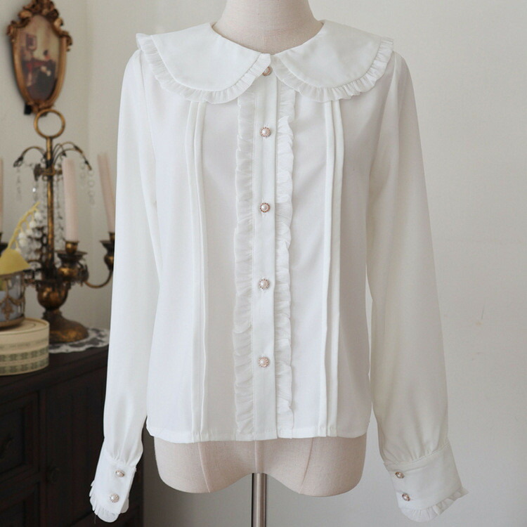 楽天市場】ロリータ ブラウス レディース ピンタック セーラーカラー