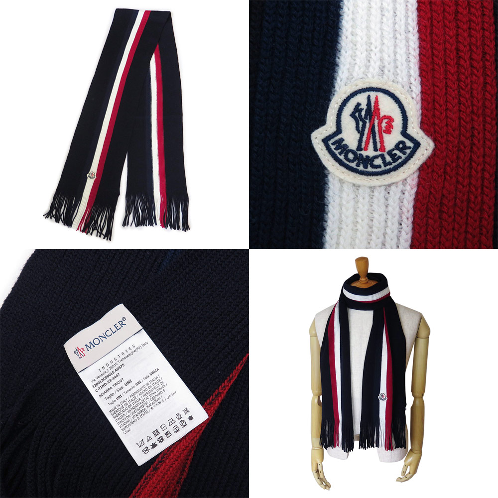 楽天市場】モンクレール マフラー ストール スカーフ トリコロール