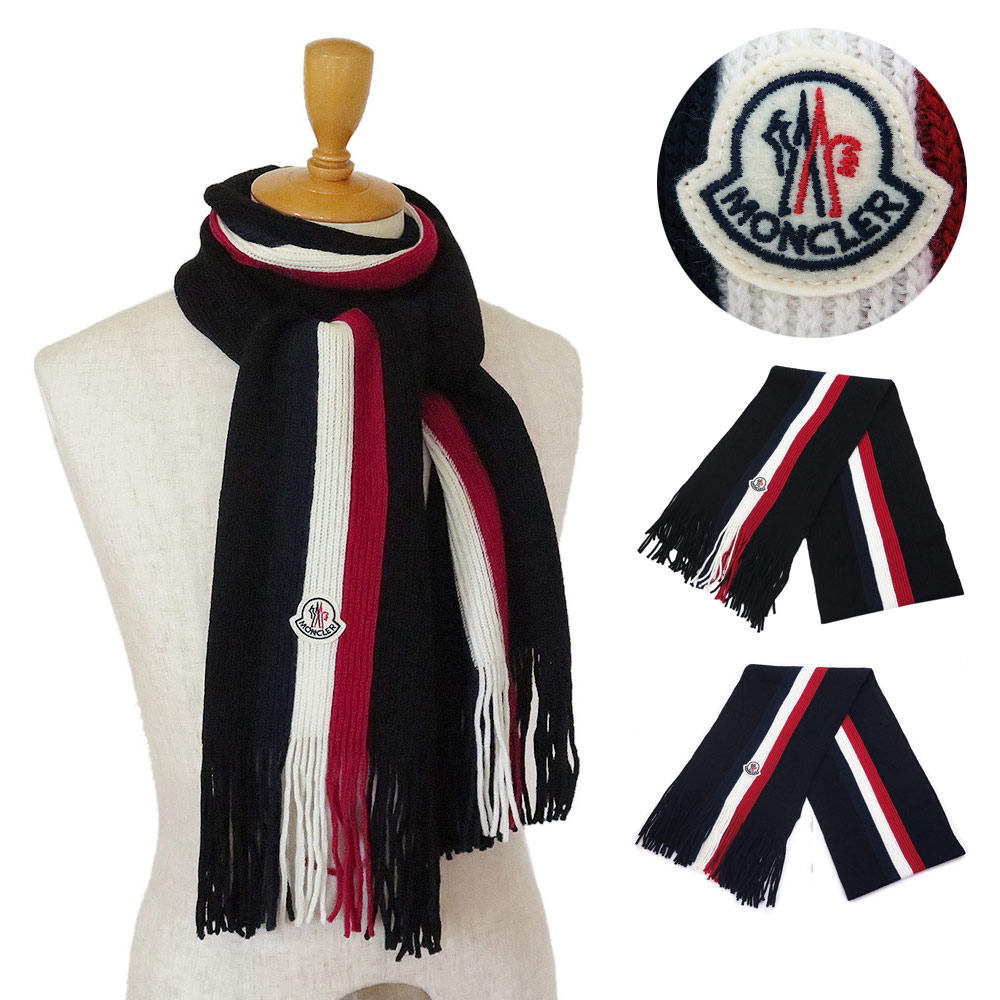 楽天市場】モンクレール マフラー ストール スカーフ トリコロール