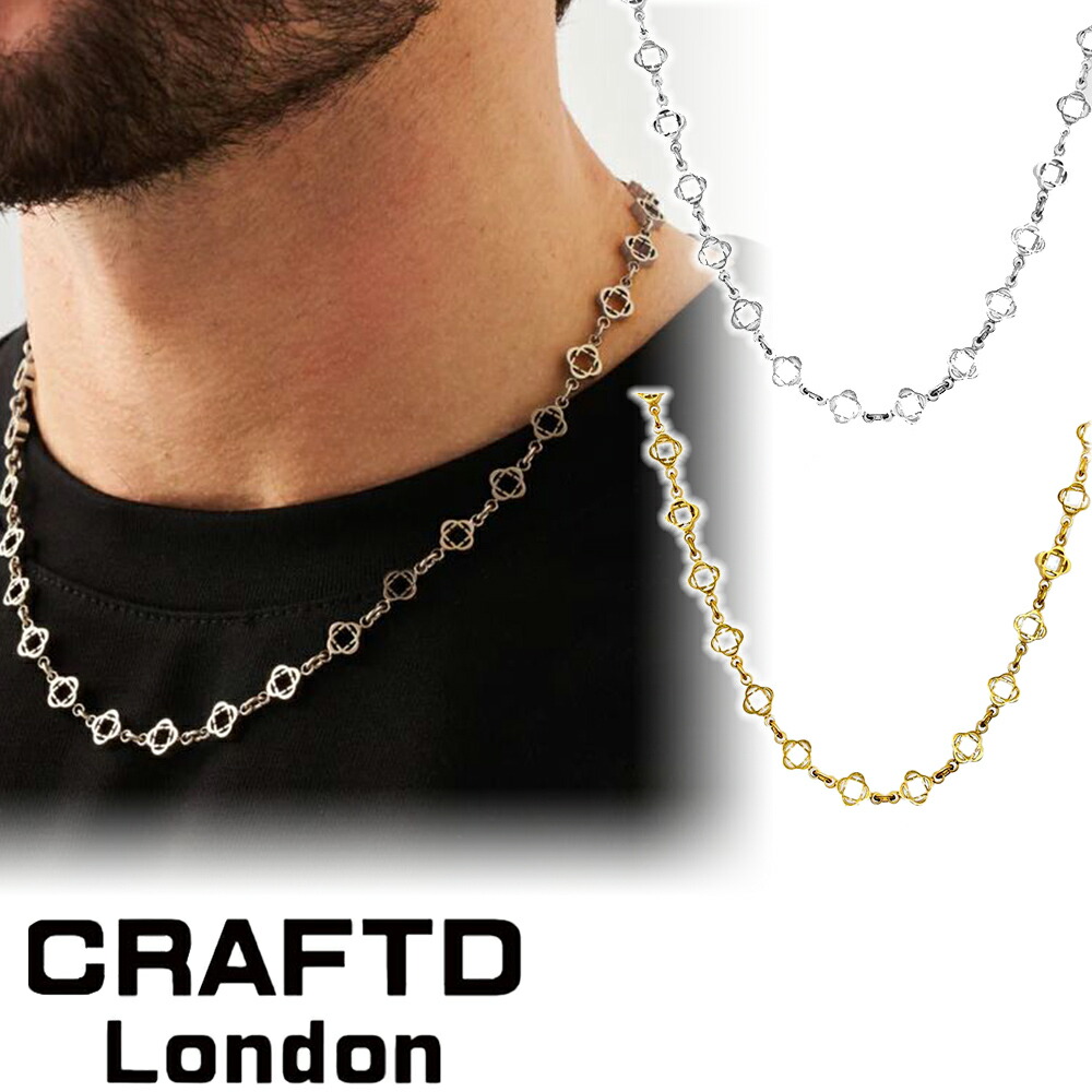 楽天市場】CRAFTD London ネックレス CLOVER LINK NECKLACE メンズ