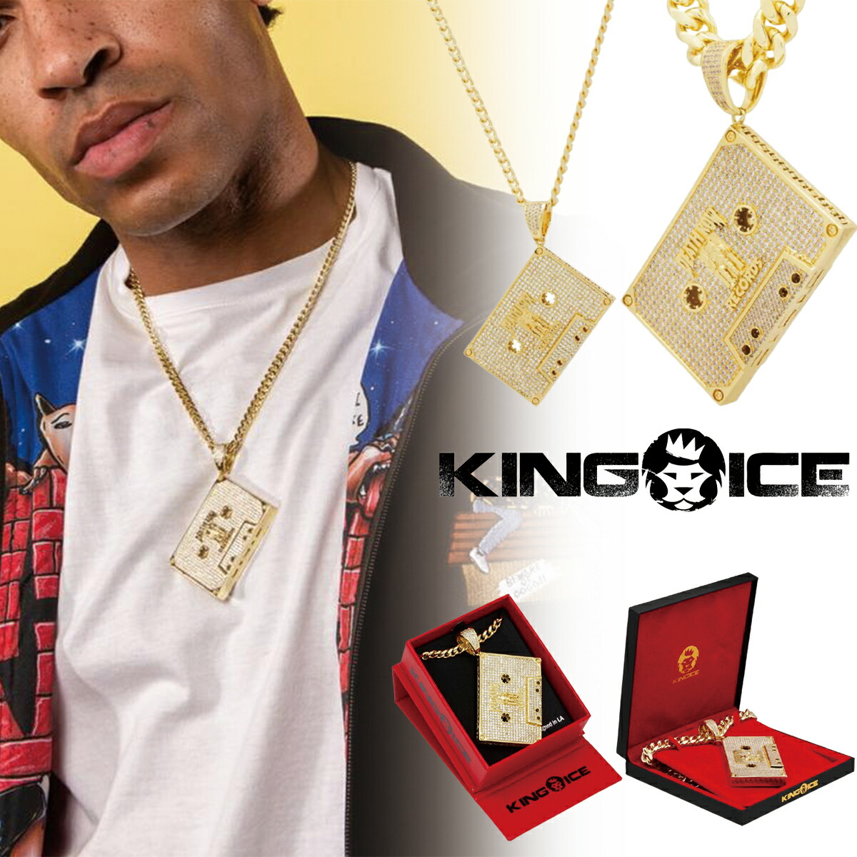 楽天市場】KING ICE キングアイス ネックレス DEATH ROW RECORDS X