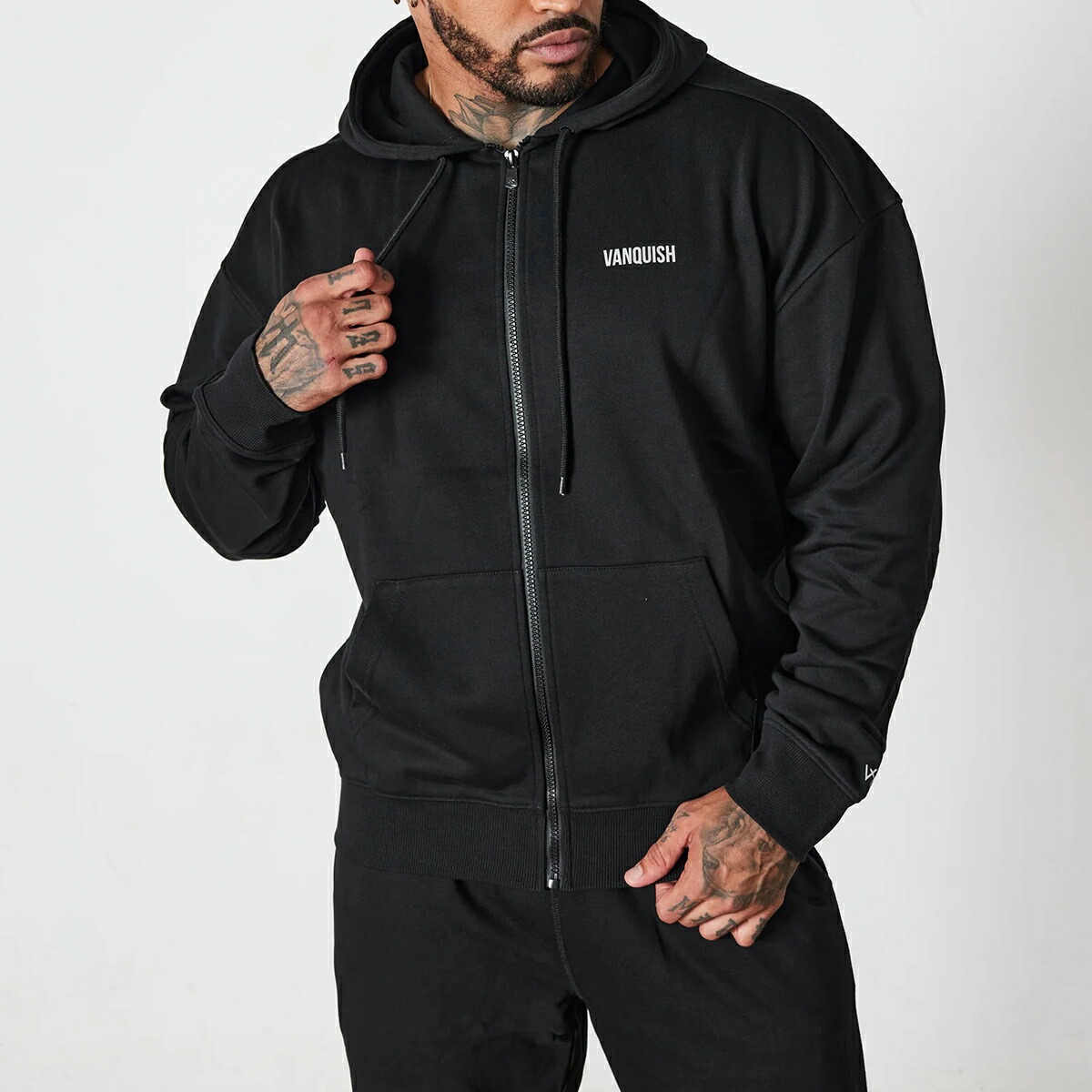 楽天市場】ヴァンキッシュ フィットネス フルジップ パーカー VANQUISH