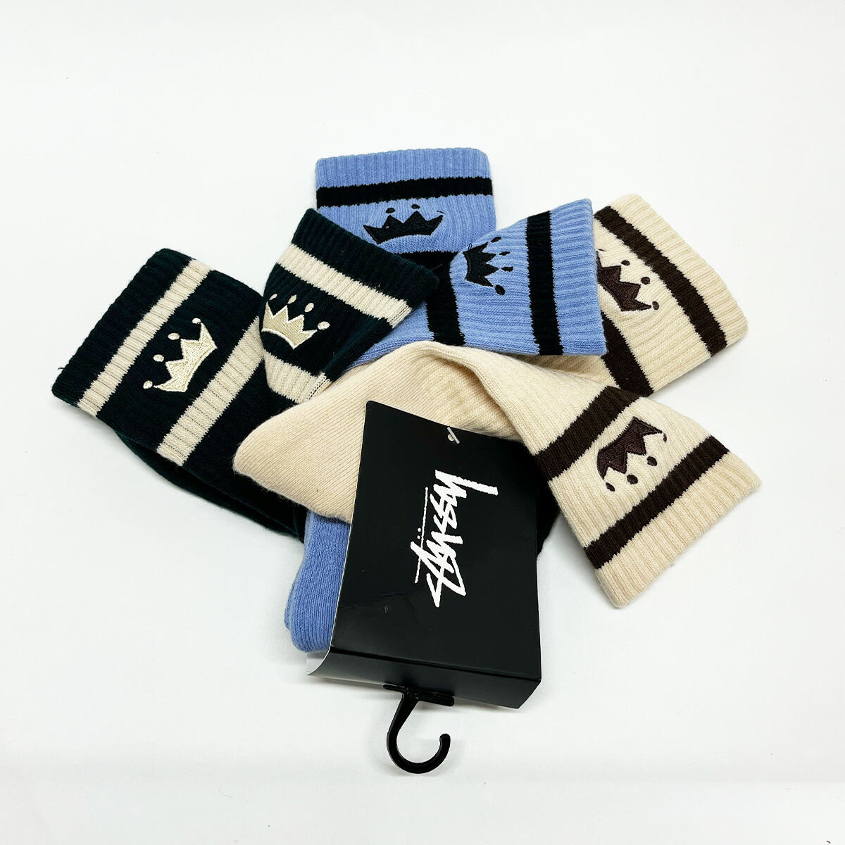 楽天市場】Stussy Australia ソックス 3枚パック ステューシー