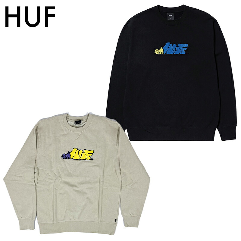 楽天市場】ハフ スウェット HUF DOG SENSE CREWNECK トレーナー クルー