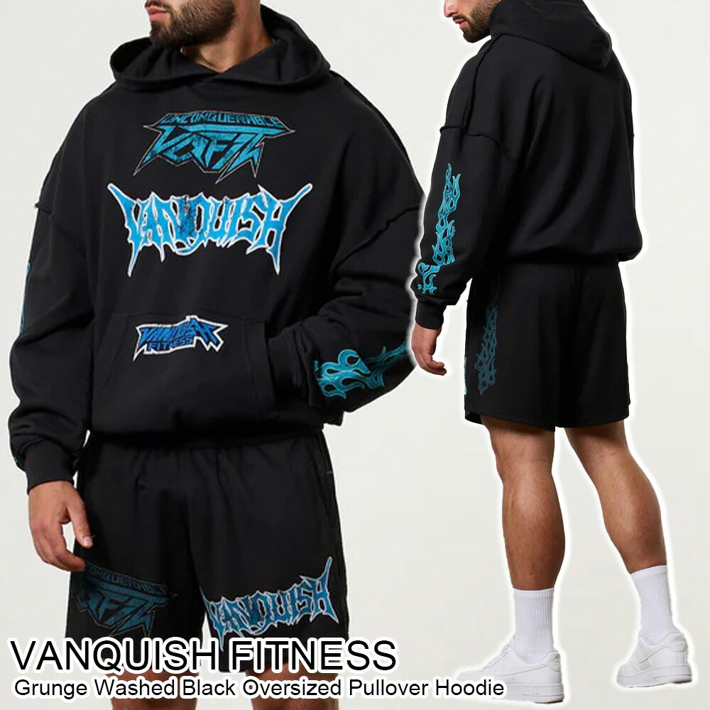 楽天市場】ヴァンキッシュ フィットネス パーカー Vanquish Grunge
