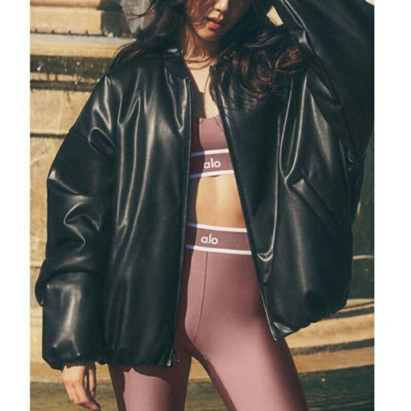 楽天市場】Alo Yoga ボンバー ジャケット アローヨガ Faux Leather
