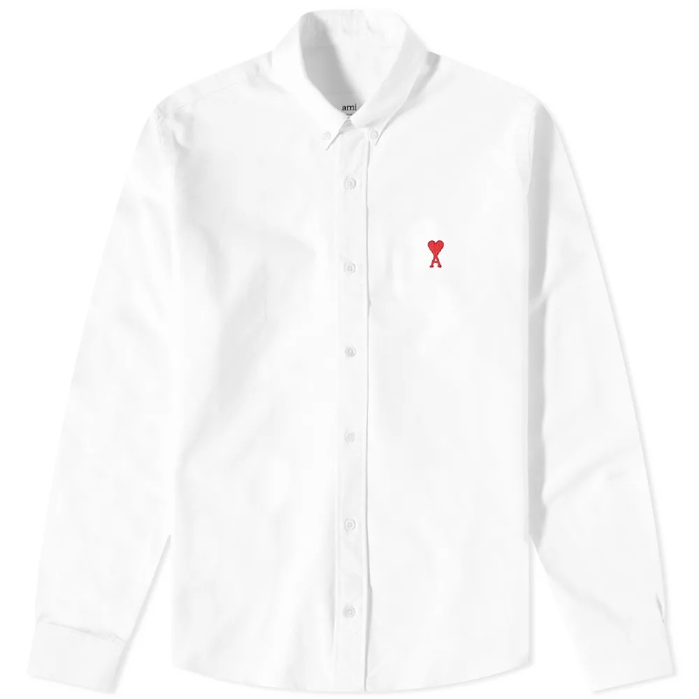 楽天市場】AMI Paris アミ パリス オックスフォードシャツ AMI BUTTON
