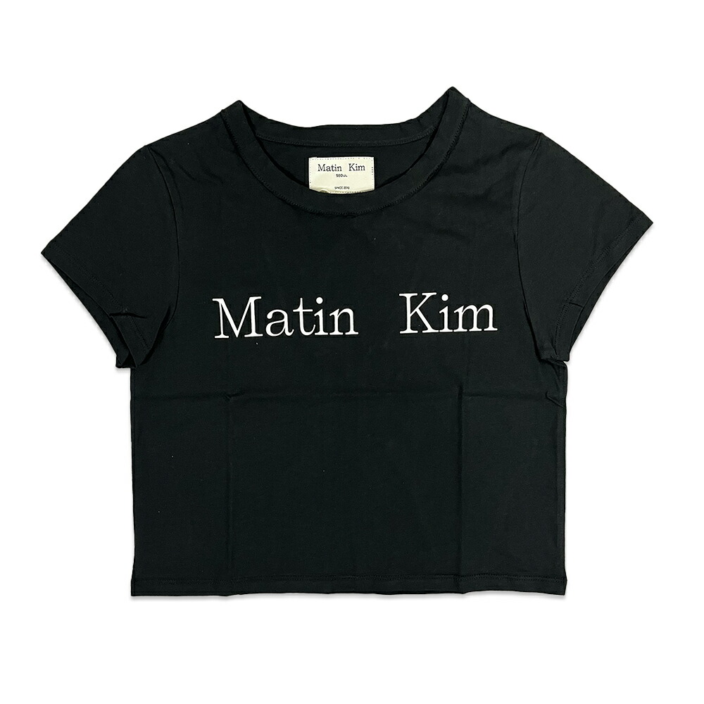 楽天市場】正規品 Matin Kim Tシャツ マーティンキム LOGO CROP TOP