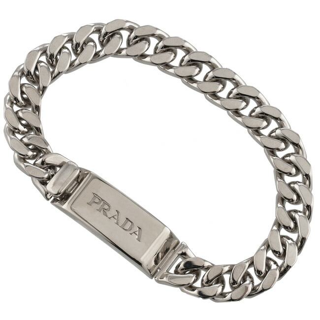 楽天市場】プラダ/PRADA ブレスレット メンズ シルバー チェーン