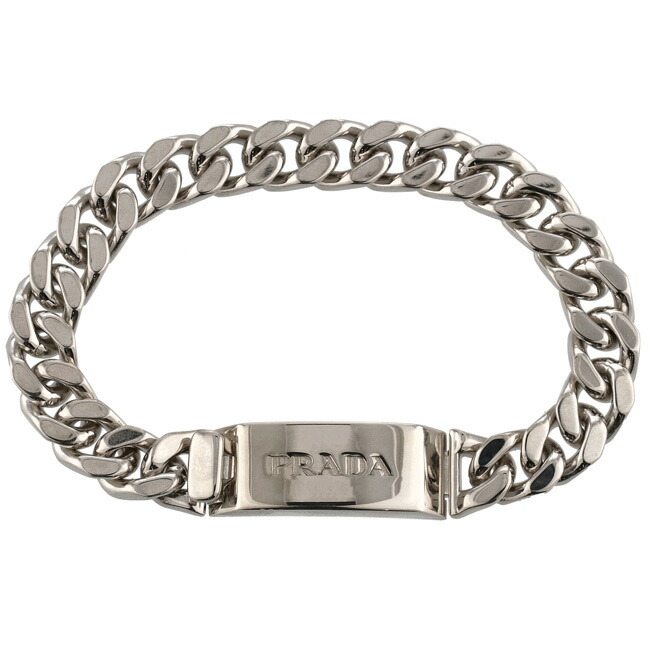 楽天市場】プラダ/PRADA ブレスレット メンズ シルバー チェーン