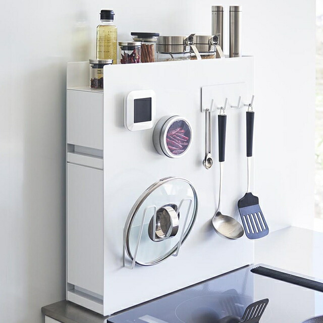 楽天市場】山崎実業 スパイスラック 隠せる調味料ラック タワー 2段