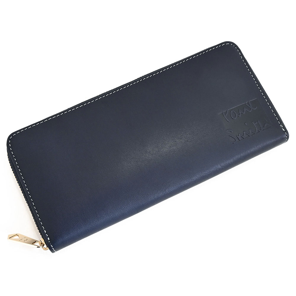 楽天市場】ポールスミス 長財布 メンズ ネイビーの通販