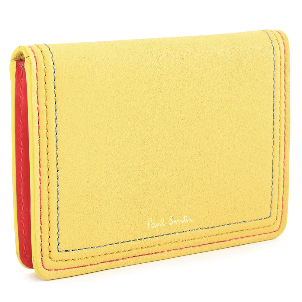 楽天市場】訳あり ポールスミス パスケース 定期入れ 黄色(イエロー