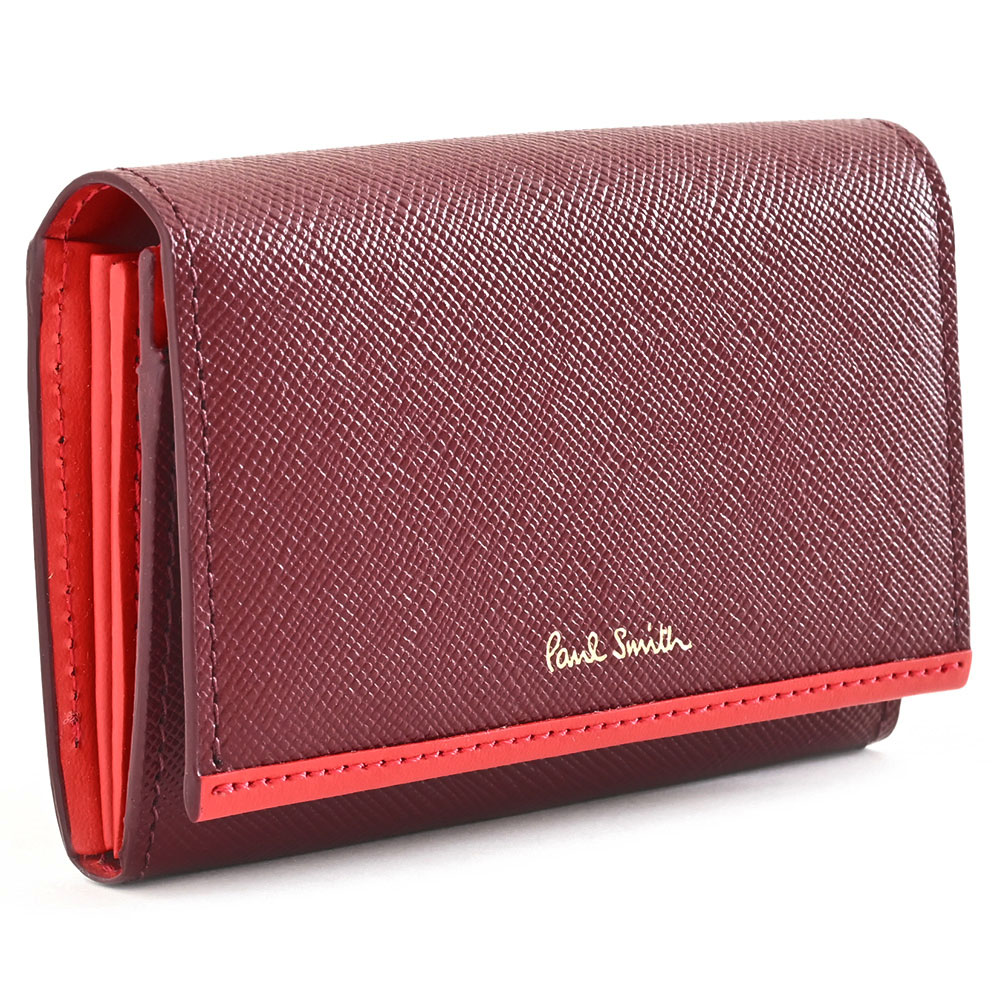 楽天市場】訳あり ポールスミス 名刺入れ カードケース ワイン Paul