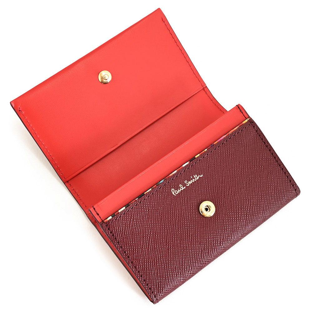 楽天市場】訳あり ポールスミス 名刺入れ カードケース ワイン Paul