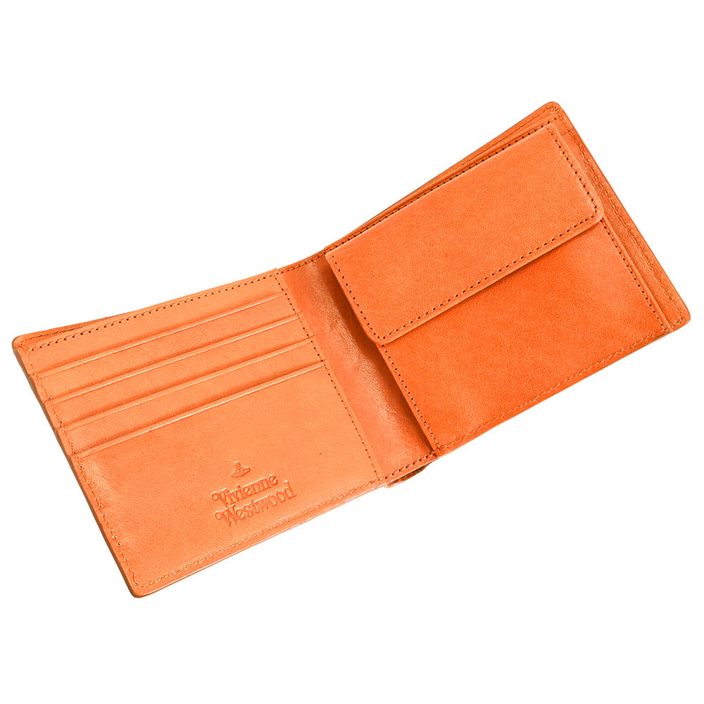 楽天市場】ヴィヴィアンウエストウッド 財布 二つ折り財布 オレンジ
