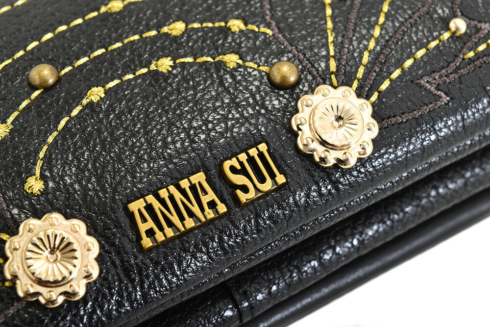 楽天市場】展示品箱なし アナスイ 財布 長財布 がま口財布 黒(ブラック