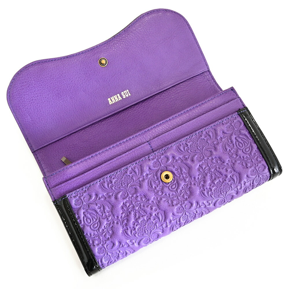 楽天市場】アナスイ 財布 長財布 がま口財布 紫(パープル) ANNASUI