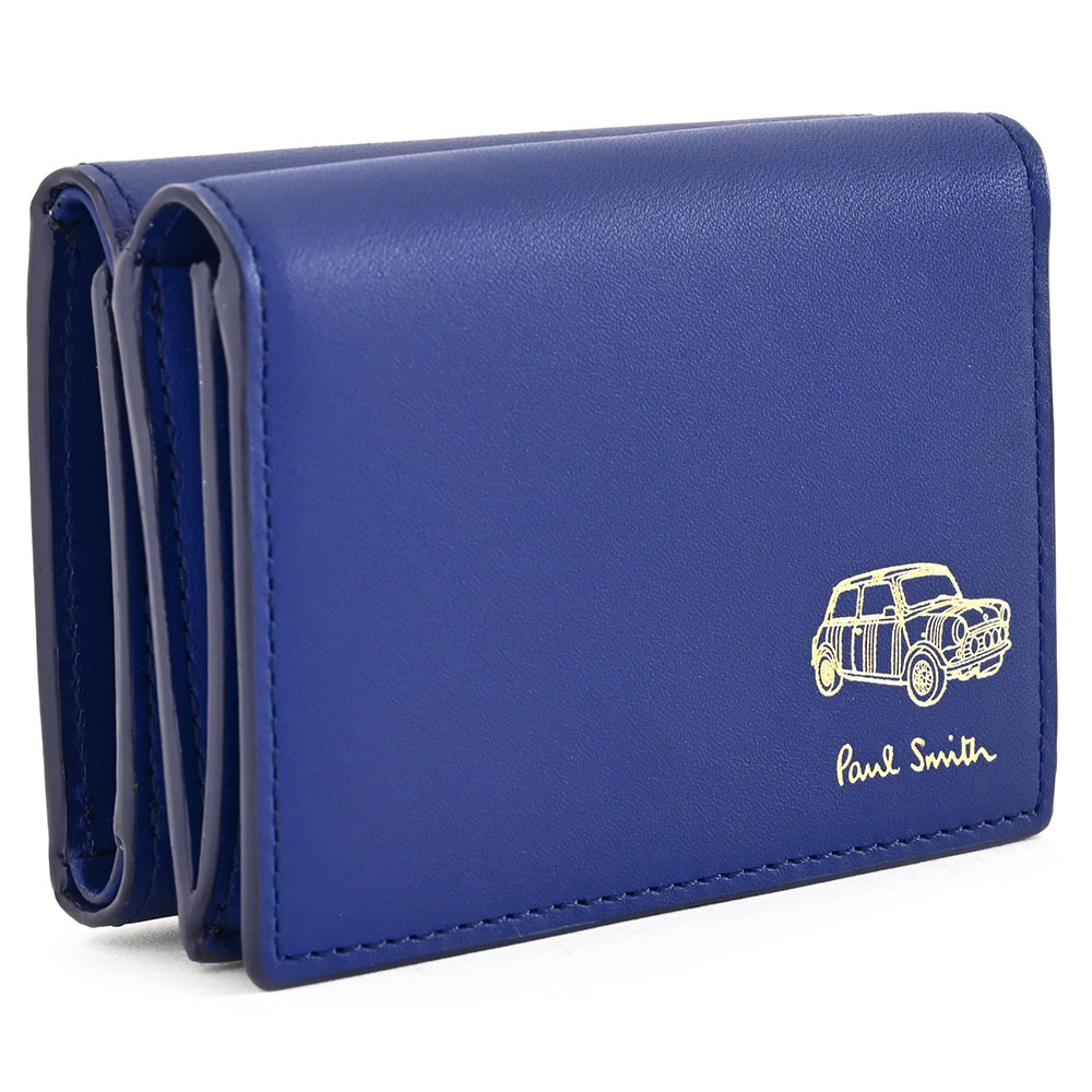 楽天市場】展示品箱なし ポールスミス 財布 三つ折り財布 青(ブルー