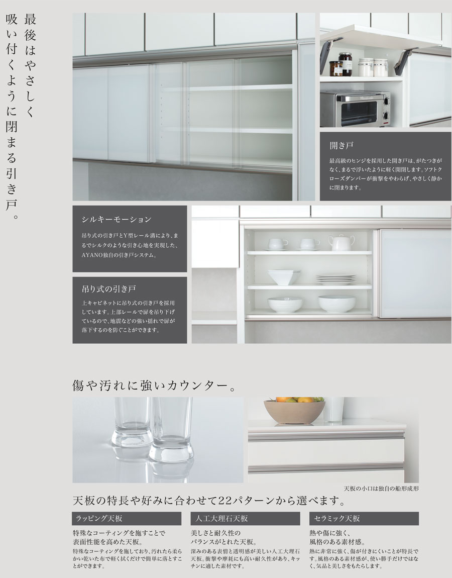 楽天市場】綾野製作所 JW JB シリーズ 食器棚 キッチンボード キッチン