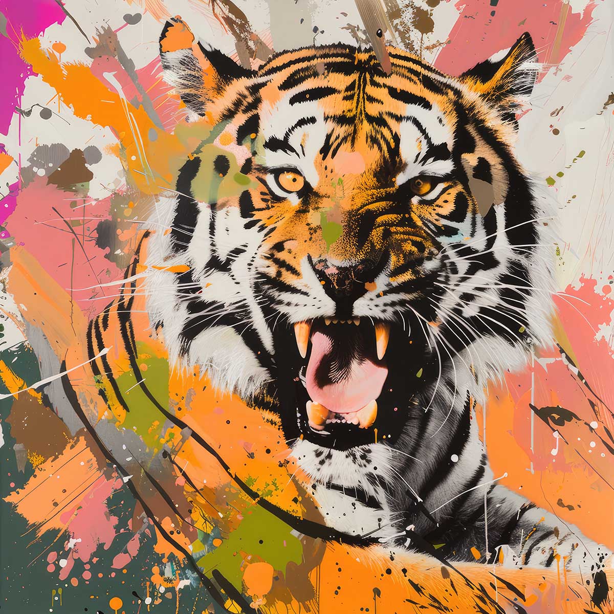 楽天市場】虎 トラ タイガー アバンギャルド アート 前衛的 ド派手